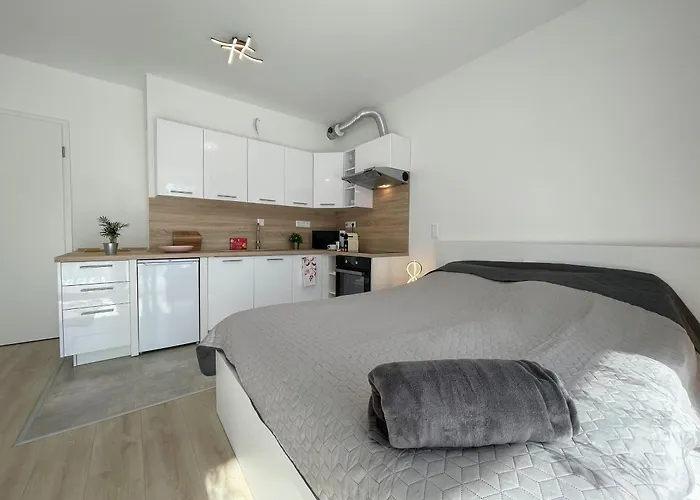 Apartman Bright Riverside Studio, Balcony, Free Parking, Air Conditioning Budapest