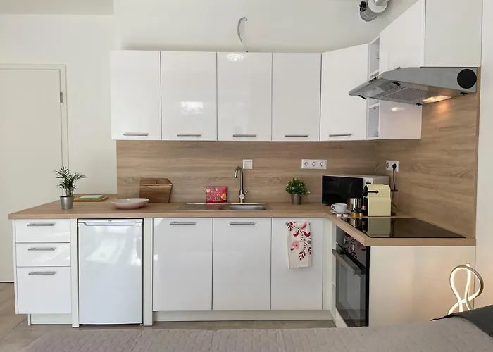 Bright Riverside Studio, Balcony, Free Parking, Air Conditioning * Budapest